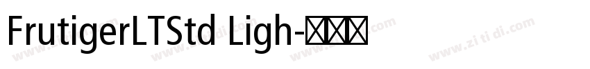 FrutigerLTStd Ligh字体转换